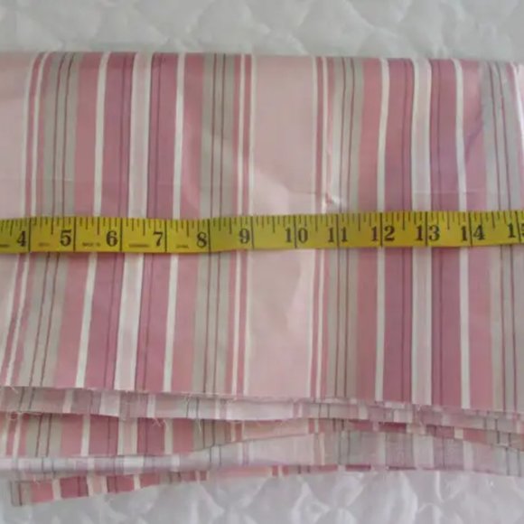 Pink Stripe Chintz Fabric - 3.5 m - Picture 2 of 4